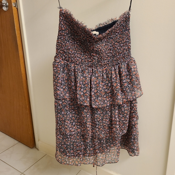 Strapless floral dress - Picture 1 of 4